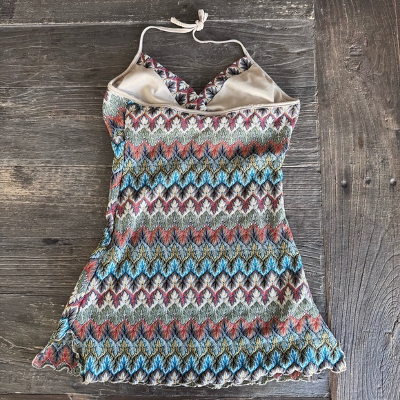 Multicolor Pattern Halter Top - Picture 2 of 2